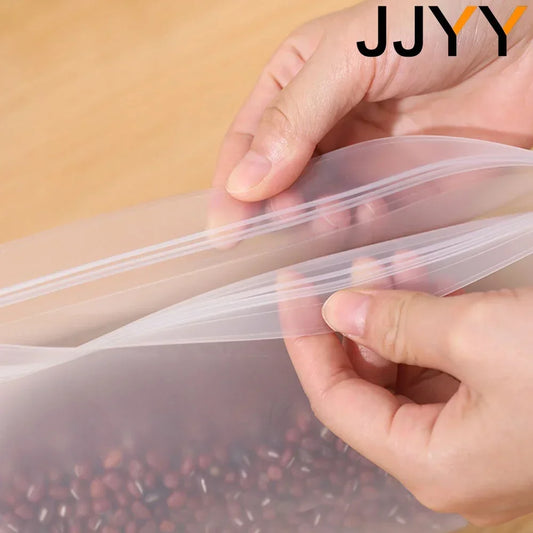 EVA Reusable Food Storage Bags - Leakproof Zipper Bags, Ideal for Food Containers, Freezer Storage, and Keeping Food Fresh