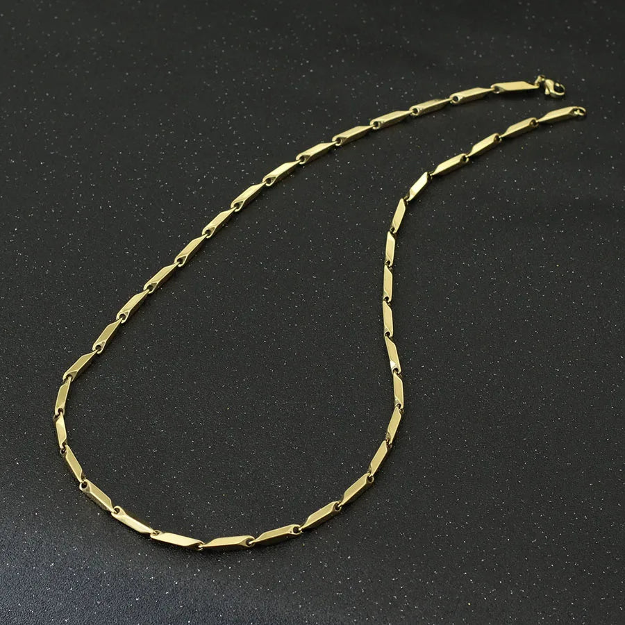 Noter New Stainless Steel Necklace For Men Hiphop Rock Chain Link Collar 4 Colors Punk Jewelry Erkek Kolye Accessories For Him