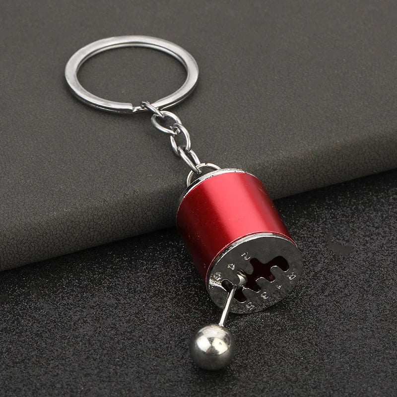 Mini Turbo Turbocharger Keychain Car-styling Keyring Gear Gearbox Pendant Keychain Stick Knobs Keyring Shift Metal Key Ring