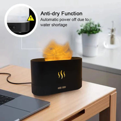 RGB Flame Humidifier and Aroma Diffuser (FREE HOME DELIVERY)