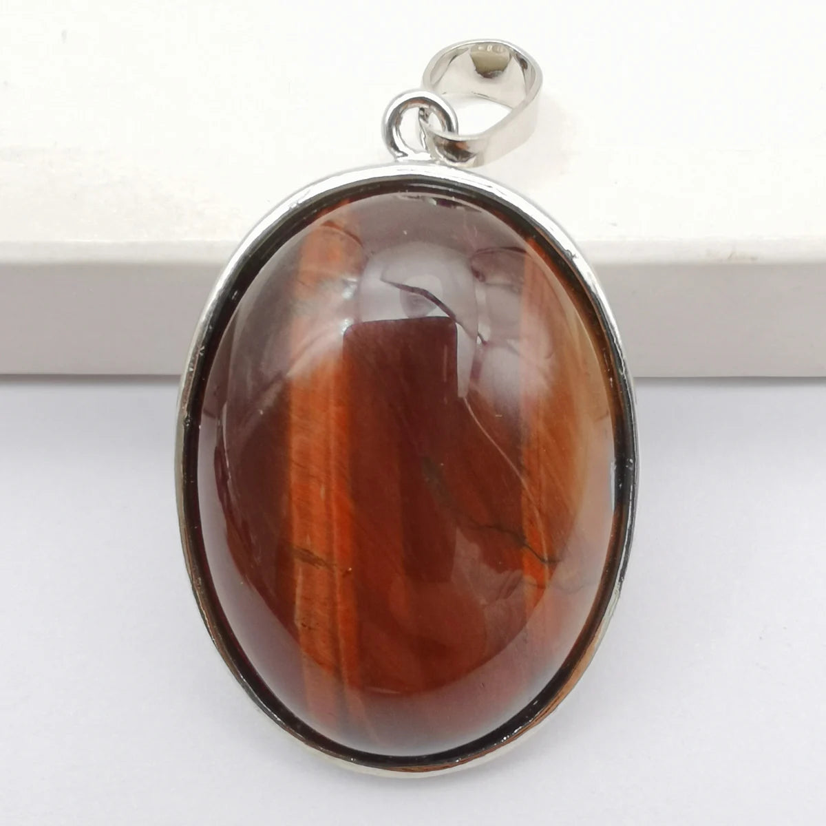 Oval Pendant Jewelry Rhodonite Tigereye Crystal Opal Obsidian Labradorite Sodalite Lapis Green Aventurine Picture GEM Beads