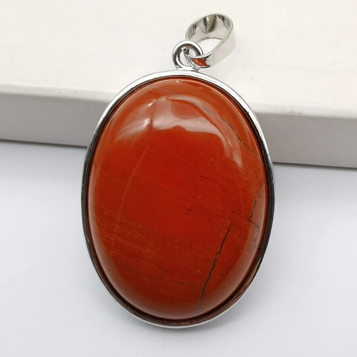 Oval Pendant Jewelry Rhodonite Tigereye Crystal Opal Obsidian Labradorite Sodalite Lapis Green Aventurine Picture GEM Beads