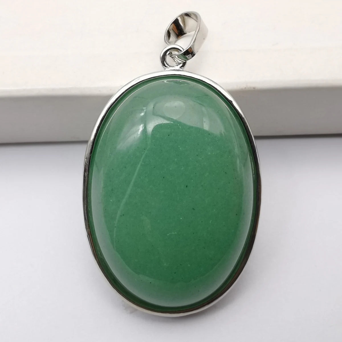 Oval Pendant Jewelry Rhodonite Tigereye Crystal Opal Obsidian Labradorite Sodalite Lapis Green Aventurine Picture GEM Beads