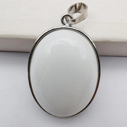 Oval Pendant Jewelry Rhodonite Tigereye Crystal Opal Obsidian Labradorite Sodalite Lapis Green Aventurine Picture GEM Beads