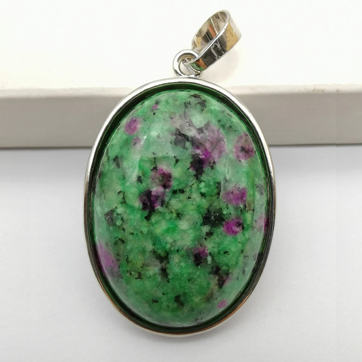 Oval Pendant Jewelry Rhodonite Tigereye Crystal Opal Obsidian Labradorite Sodalite Lapis Green Aventurine Picture GEM Beads