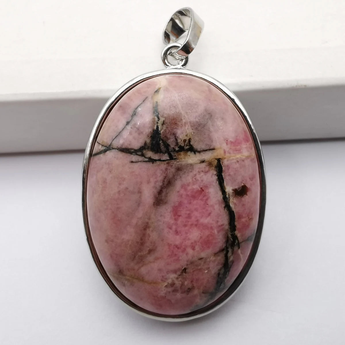 Oval Pendant Jewelry Rhodonite Tigereye Crystal Opal Obsidian Labradorite Sodalite Lapis Green Aventurine Picture GEM Beads