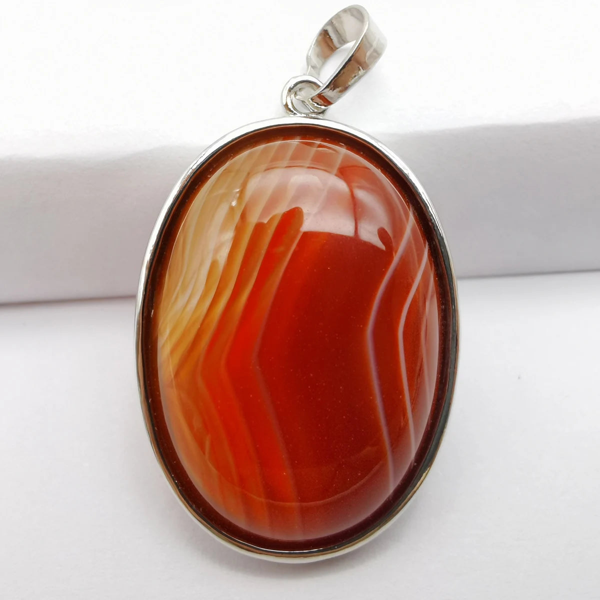 Oval Pendant Jewelry Rhodonite Tigereye Crystal Opal Obsidian Labradorite Sodalite Lapis Green Aventurine Picture GEM Beads