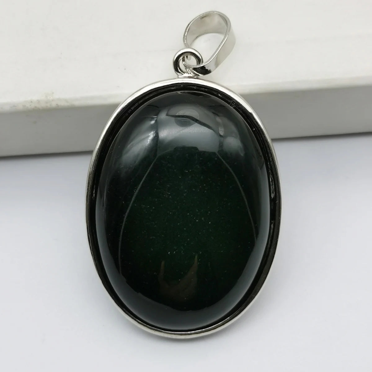Oval Pendant Jewelry Rhodonite Tigereye Crystal Opal Obsidian Labradorite Sodalite Lapis Green Aventurine Picture GEM Beads
