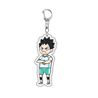 Creative Mobile Phone Lanyard Cartoon Haikyuu Keychain Cute Acrylic Pendant Fashion Backpack Hanging Decoration Gifts
