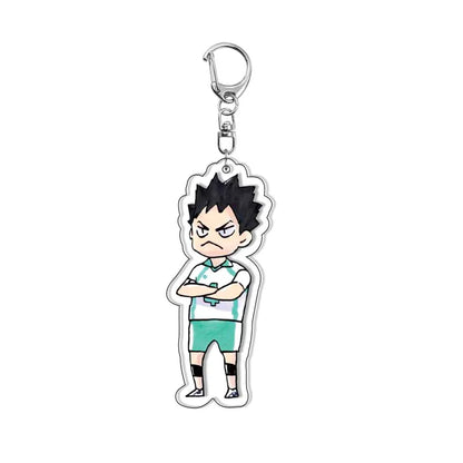 Creative Mobile Phone Lanyard Cartoon Haikyuu Keychain Cute Acrylic Pendant Fashion Backpack Hanging Decoration Gifts