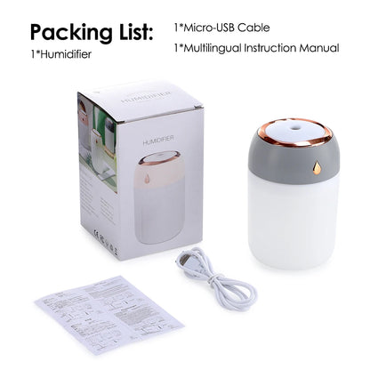 330ml Humidifier Mini Aromatherapy Humidifiers Diffusers For Home Romantic Light USB Essential Oil Diffuser Car Purifier Air