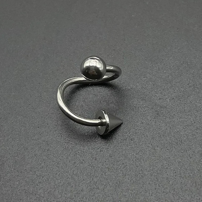 S Shape 316L Stainless Steel Lip Piercing Nose Ring Helix Piercing Cartilage Earring Body Piercing Vajinal Jewelry 16G