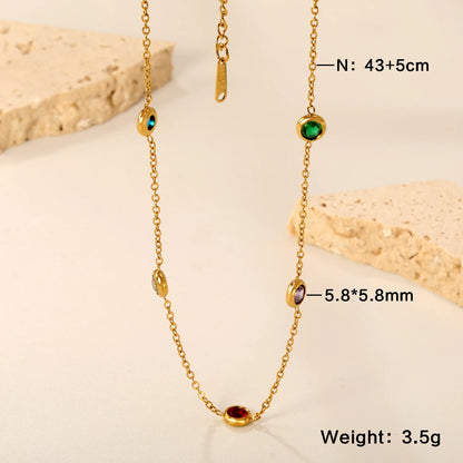 LUXUSTEEL Golden Red Love Heart Shaped Pendant Necklace Stainless Steel Female Necklace Colorful Chain Pendant Jewelry Gift