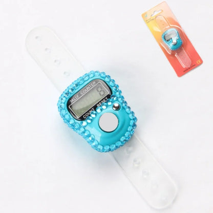Reset Finger Counter Ring Mini LCD Digital Display Counter,Handheld Counter Pitch Counter,Knitting,Lap,Fishing,Golf and Row