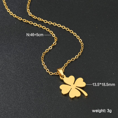 LUXUSTEEL Golden Red Love Heart Shaped Pendant Necklace Stainless Steel Female Necklace Colorful Chain Pendant Jewelry Gift