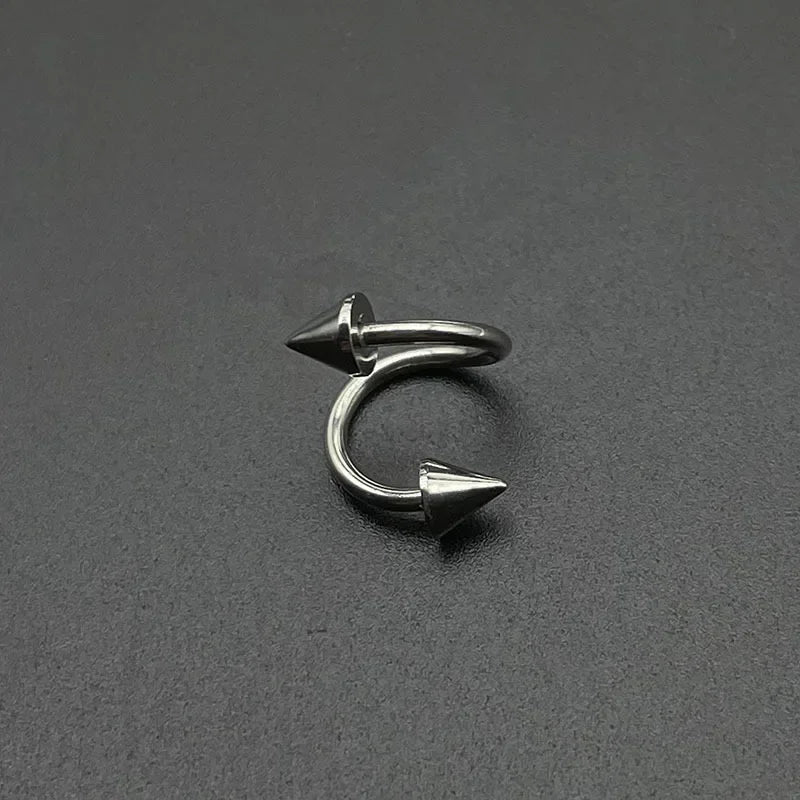 S Shape 316L Stainless Steel Lip Piercing Nose Ring Helix Piercing Cartilage Earring Body Piercing Vajinal Jewelry 16G