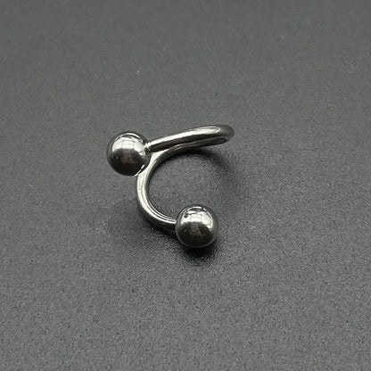 S Shape 316L Stainless Steel Lip Piercing Nose Ring Helix Piercing Cartilage Earring Body Piercing Vajinal Jewelry 16G