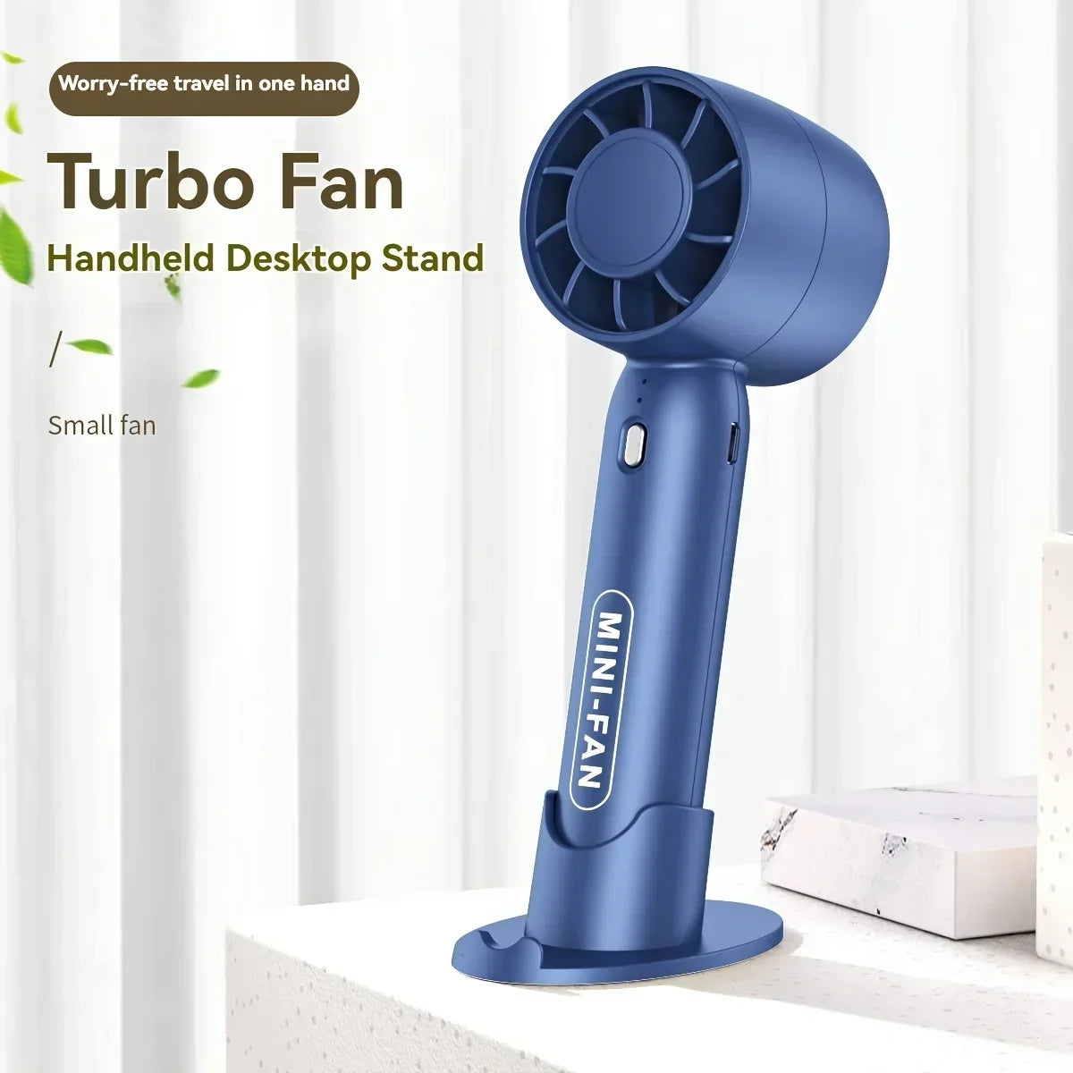 Portable Mini Handheld Turbo Fan USB Rechargeable Battery Fan Air Cooler Desktop Mute Small fan Summer Camping Hand Cooling Fans