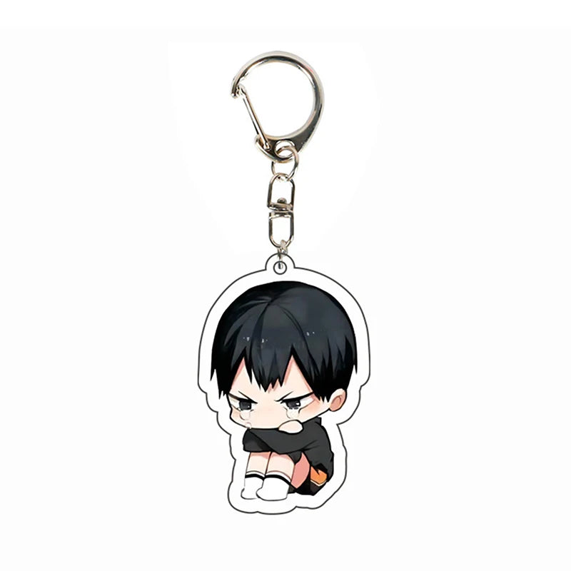 Creative Mobile Phone Lanyard Cartoon Haikyuu Keychain Cute Acrylic Pendant Fashion Backpack Hanging Decoration Gifts