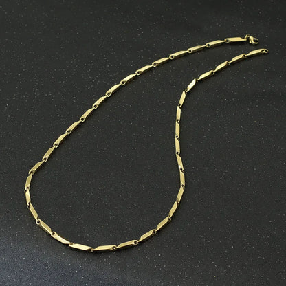 Noter New Stainless Steel Necklace For Men Hiphop Rock Chain Link Collar 4 Colors Punk Jewelry Erkek Kolye Accessories For Him