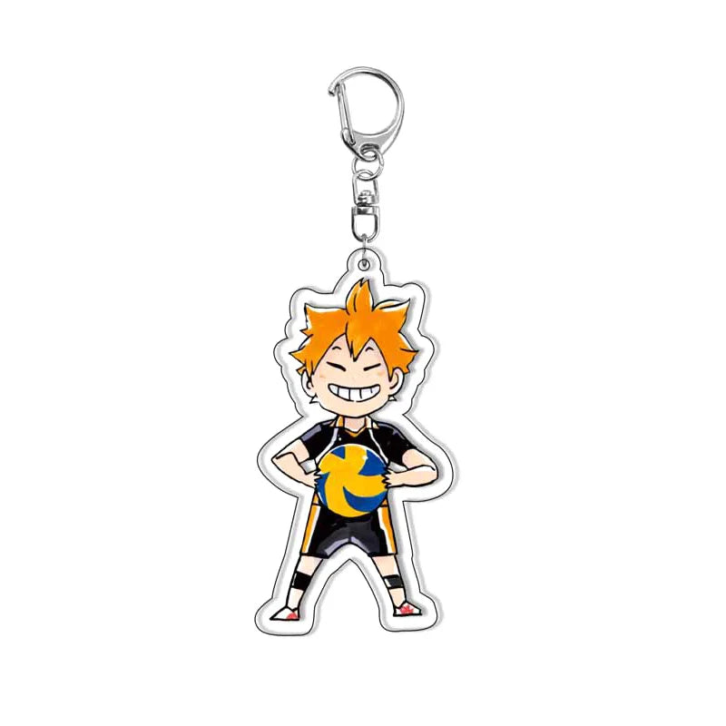Creative Mobile Phone Lanyard Cartoon Haikyuu Keychain Cute Acrylic Pendant Fashion Backpack Hanging Decoration Gifts