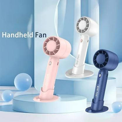 Portable Mini Handheld Turbo Fan USB Rechargeable Battery Fan Air Cooler Desktop Mute Small fan Summer Camping Hand Cooling Fans