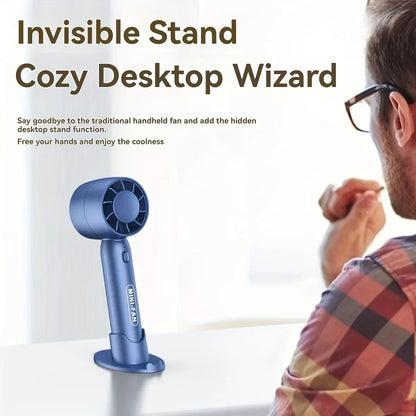 Portable Mini Handheld Turbo Fan USB Rechargeable Battery Fan Air Cooler Desktop Mute Small fan Summer Camping Hand Cooling Fans