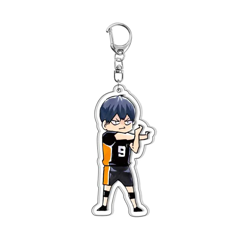 Creative Mobile Phone Lanyard Cartoon Haikyuu Keychain Cute Acrylic Pendant Fashion Backpack Hanging Decoration Gifts