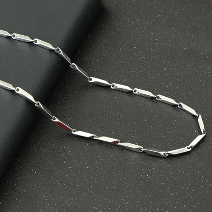 Noter New Stainless Steel Necklace For Men Hiphop Rock Chain Link Collar 4 Colors Punk Jewelry Erkek Kolye Accessories For Him