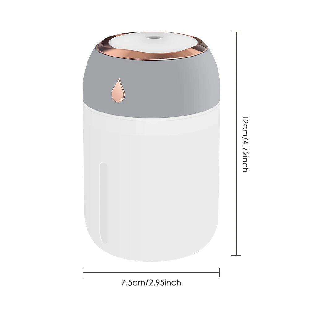 330ml Humidifier Mini Aromatherapy Humidifiers Diffusers For Home Romantic Light USB Essential Oil Diffuser Car Purifier Air