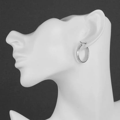 Stainless Steel Hoop Earrings For Women 2025 Statement Round Silver Gold Color Loop Brincos Female Jewelry Wholesale Party Gift