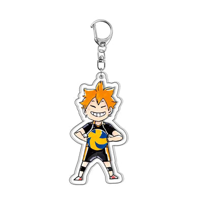 Creative Mobile Phone Lanyard Cartoon Haikyuu Keychain Cute Acrylic Pendant Fashion Backpack Hanging Decoration Gifts