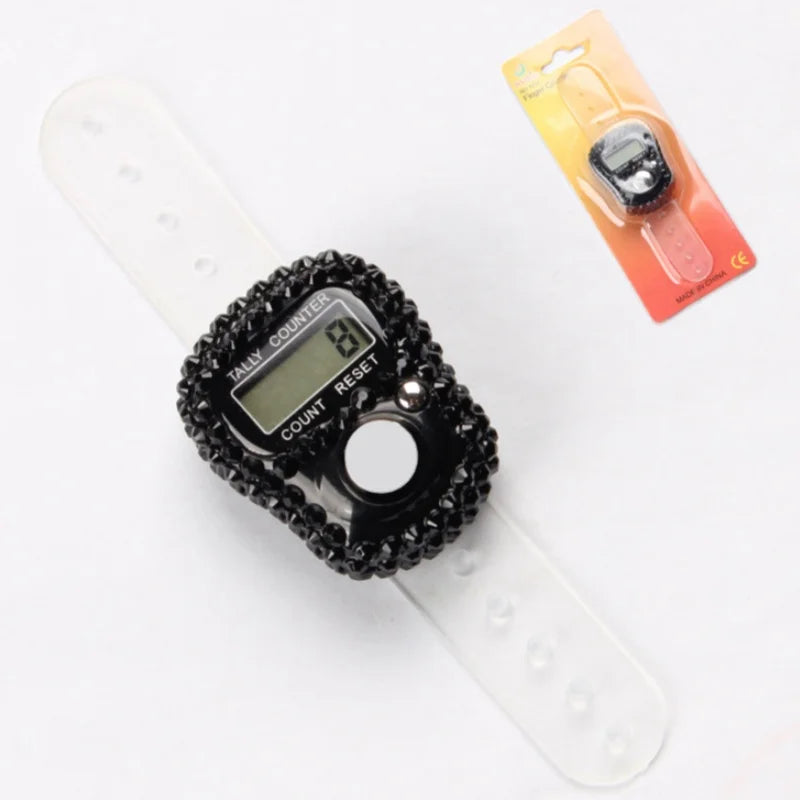 Reset Finger Counter Ring Mini LCD Digital Display Counter,Handheld Counter Pitch Counter,Knitting,Lap,Fishing,Golf and Row