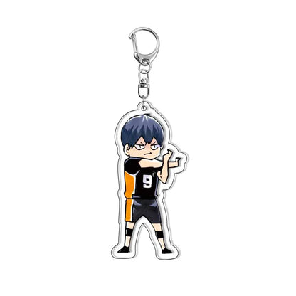 Creative Mobile Phone Lanyard Cartoon Haikyuu Keychain Cute Acrylic Pendant Fashion Backpack Hanging Decoration Gifts