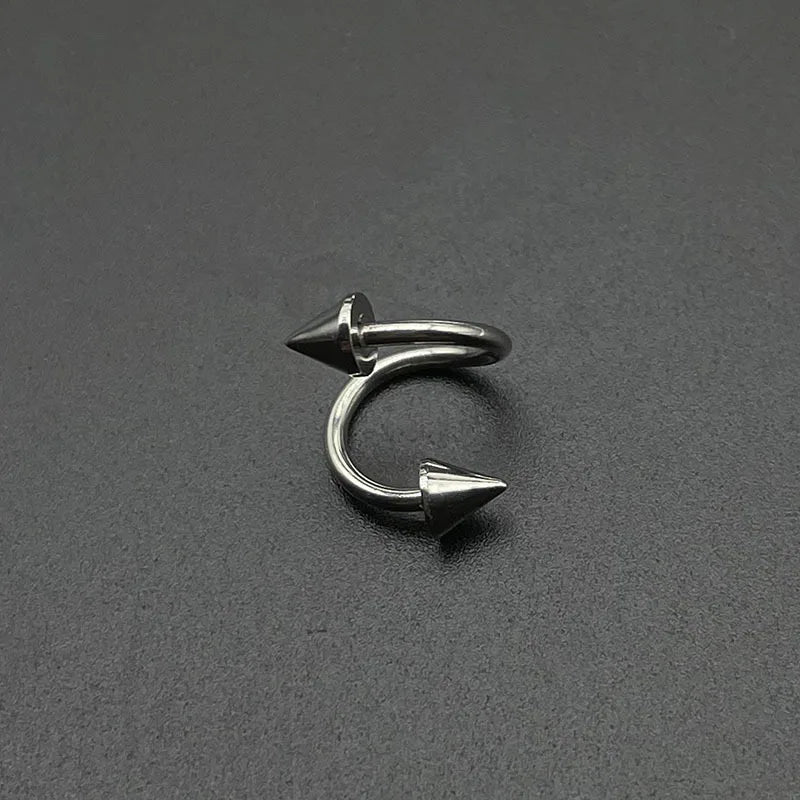 S Shape 316L Stainless Steel Lip Piercing Nose Ring Helix Piercing Cartilage Earring Body Piercing Vajinal Jewelry 16G