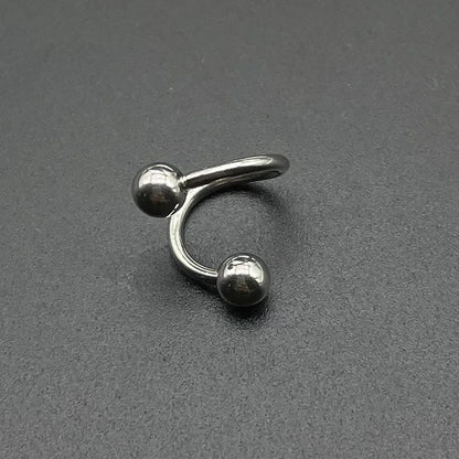 S Shape 316L Stainless Steel Lip Piercing Nose Ring Helix Piercing Cartilage Earring Body Piercing Vajinal Jewelry 16G