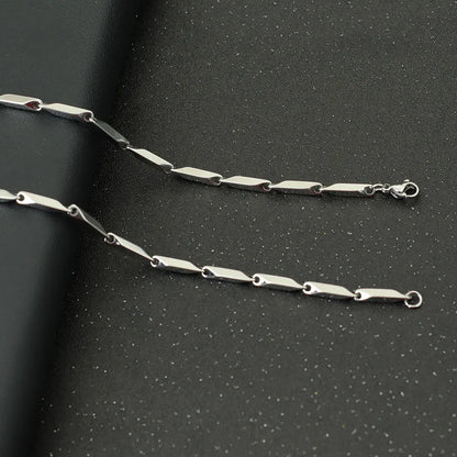 Noter New Stainless Steel Necklace For Men Hiphop Rock Chain Link Collar 4 Colors Punk Jewelry Erkek Kolye Accessories For Him