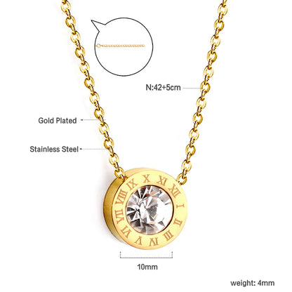 LUXUSTEEL Golden Red Love Heart Shaped Pendant Necklace Stainless Steel Female Necklace Colorful Chain Pendant Jewelry Gift