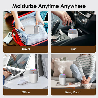 330ml Humidifier Mini Aromatherapy Humidifiers Diffusers For Home Romantic Light USB Essential Oil Diffuser Car Purifier Air