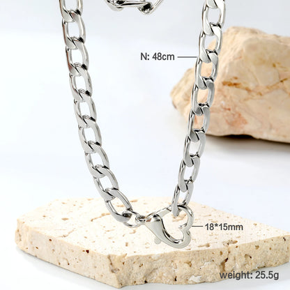 LUXUSTEEL Golden Red Love Heart Shaped Pendant Necklace Stainless Steel Female Necklace Colorful Chain Pendant Jewelry Gift