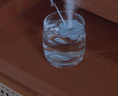 Small Flower Humidifier Portable Desktop Mini Water Replenishing Spray Home Ipx7 Waterproof Atomizer Diffuser