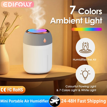 330ml Humidifier Mini Aromatherapy Humidifiers Diffusers For Home Romantic Light USB Essential Oil Diffuser Car Purifier Air