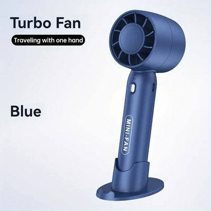 Portable Mini Handheld Turbo Fan USB Rechargeable Battery Fan Air Cooler Desktop Mute Small fan Summer Camping Hand Cooling Fans