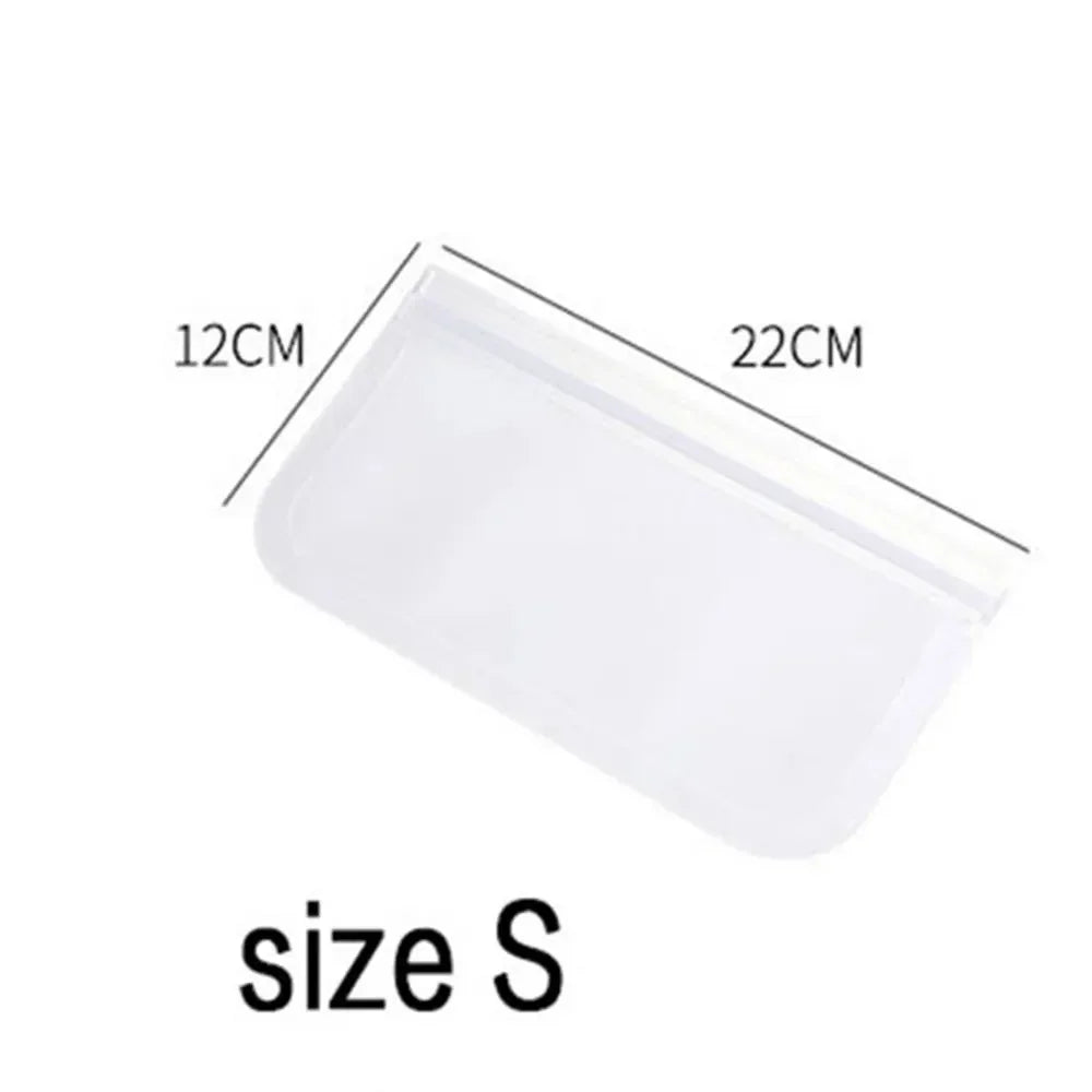 EVA Reusable Food Storage Bags - Leakproof Zipper Bags, Ideal for Food Containers, Freezer Storage, and Keeping Food Fresh