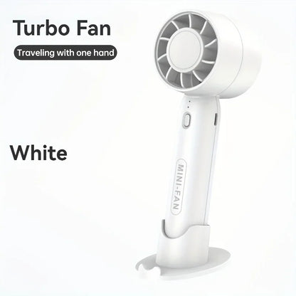 Portable Mini Handheld Turbo Fan USB Rechargeable Battery Fan Air Cooler Desktop Mute Small fan Summer Camping Hand Cooling Fans