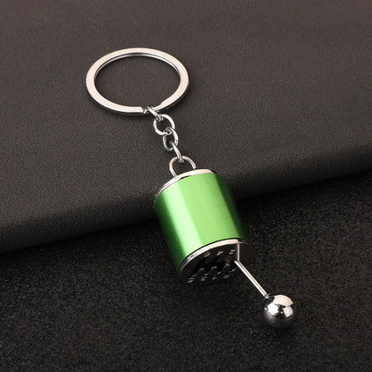 Mini Turbo Turbocharger Keychain Car-styling Keyring Gear Gearbox Pendant Keychain Stick Knobs Keyring Shift Metal Key Ring