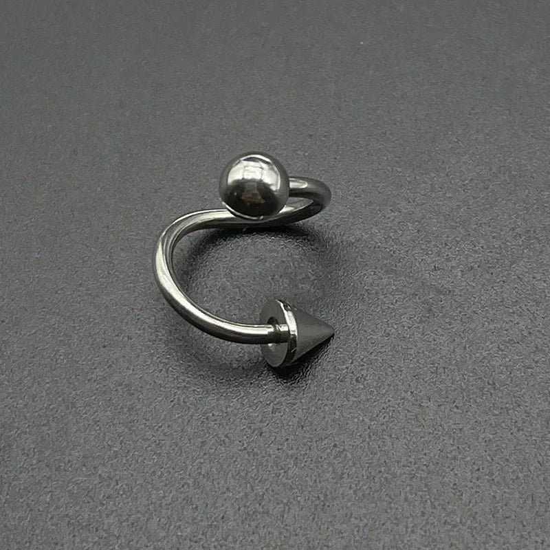 S Shape 316L Stainless Steel Lip Piercing Nose Ring Helix Piercing Cartilage Earring Body Piercing Vajinal Jewelry 16G