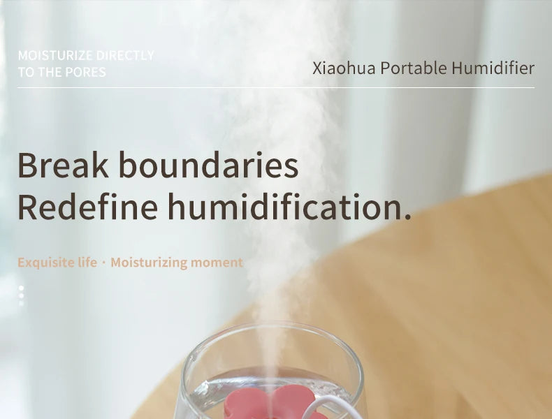 Small Flower Humidifier Portable Desktop Mini Water Replenishing Spray Home Ipx7 Waterproof Atomizer Diffuser