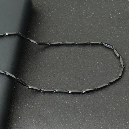 Noter New Stainless Steel Necklace For Men Hiphop Rock Chain Link Collar 4 Colors Punk Jewelry Erkek Kolye Accessories For Him