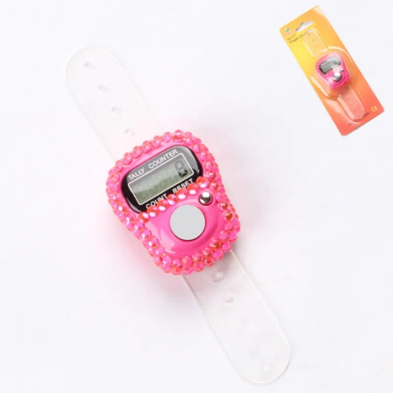 Reset Finger Counter Ring Mini LCD Digital Display Counter,Handheld Counter Pitch Counter,Knitting,Lap,Fishing,Golf and Row